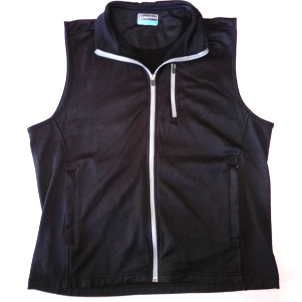 PGA Tour Golf Full Zip Vest Zippered Pockets